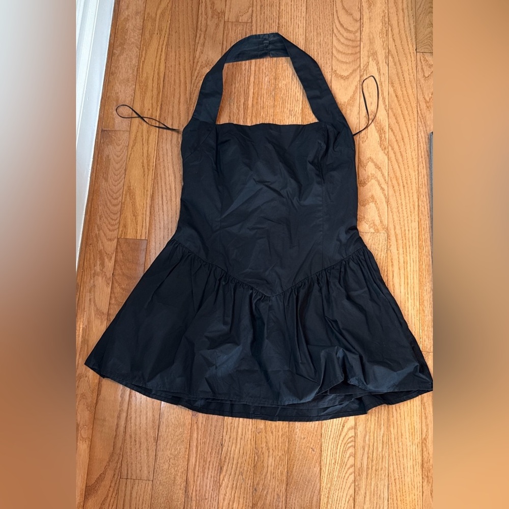 Black Halter Mini bubble  Dress size medium